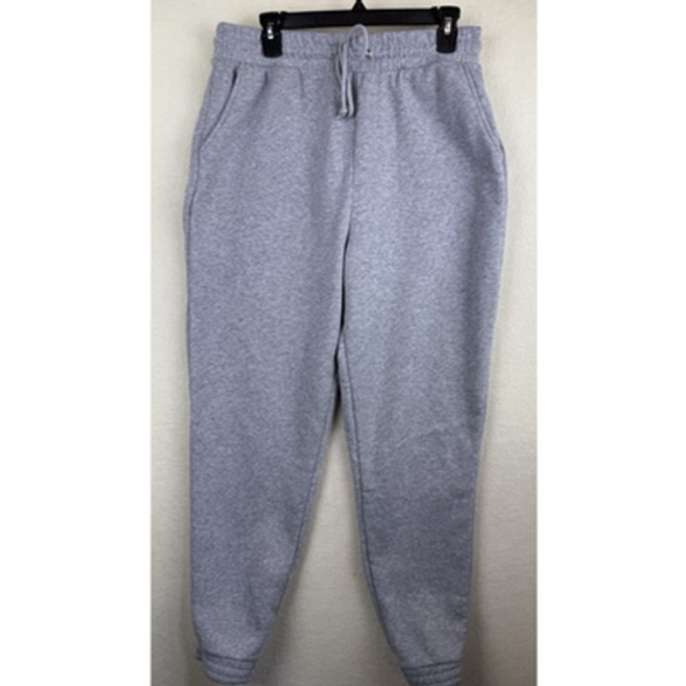 Blind Fashion Mens Sweatpants Size Large Gray Tapered Leg Fleece Pockets